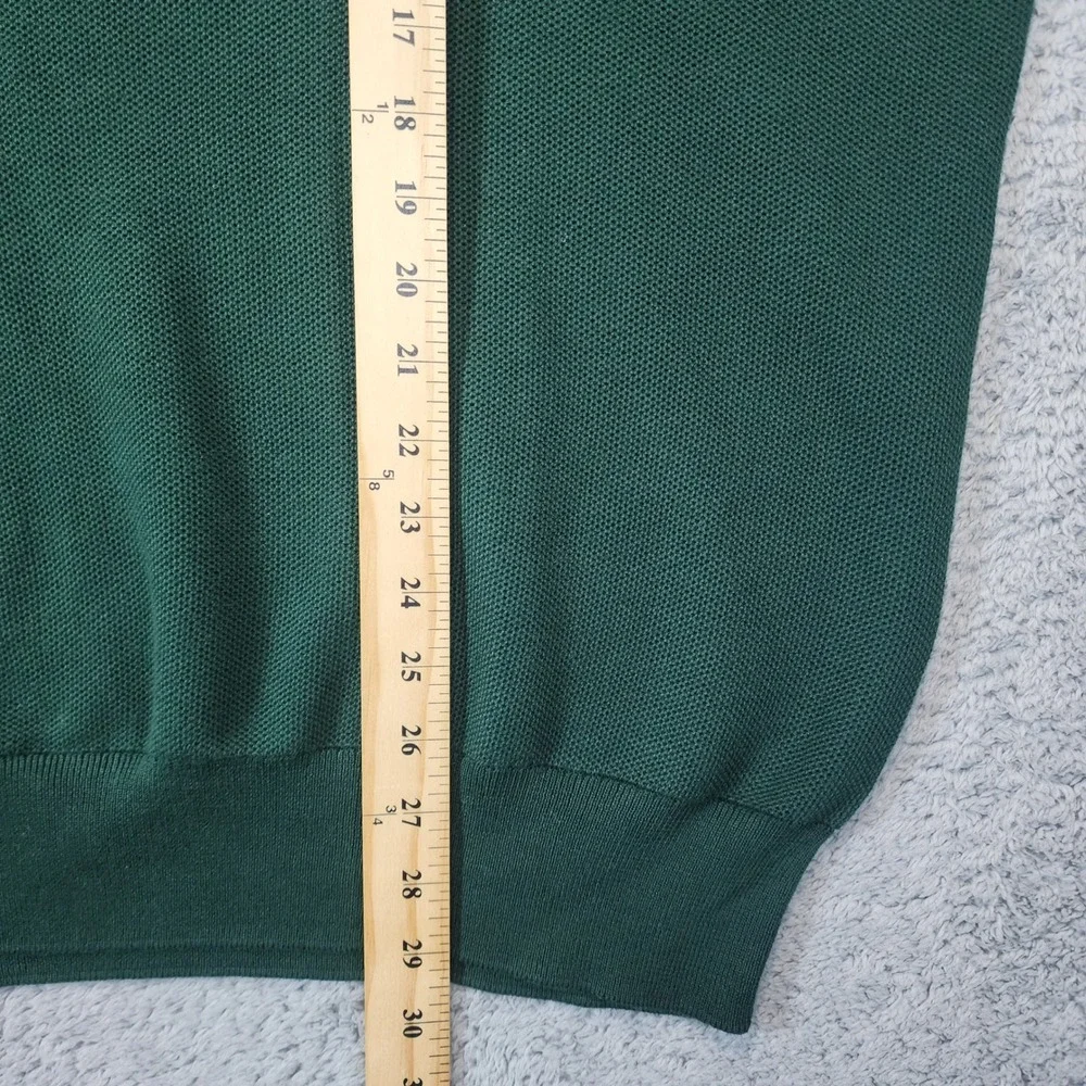 NEW Polo Ralph Lauren 1/4 Zip Sweater Mens XXL Green Classic Fit Cotton Pullover